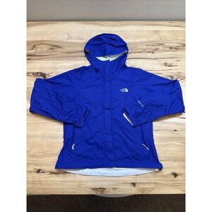 The North Face Womens Blue Size XS Hooded Nylon Rain Jacket HyVent DT